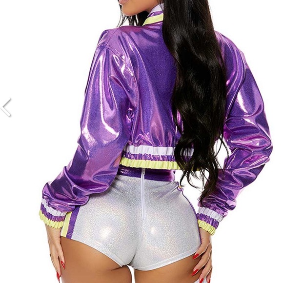 Forplay Purple and White Athletic Set - Picture 3 of 16